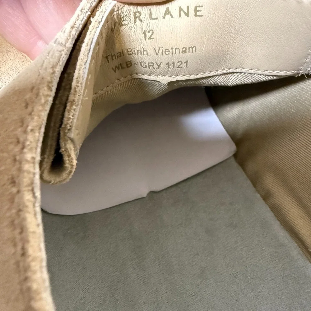 Everlane Desert Pebble Loafer Men's Size 12 Beige Suede Slip-On Round Toe Casual